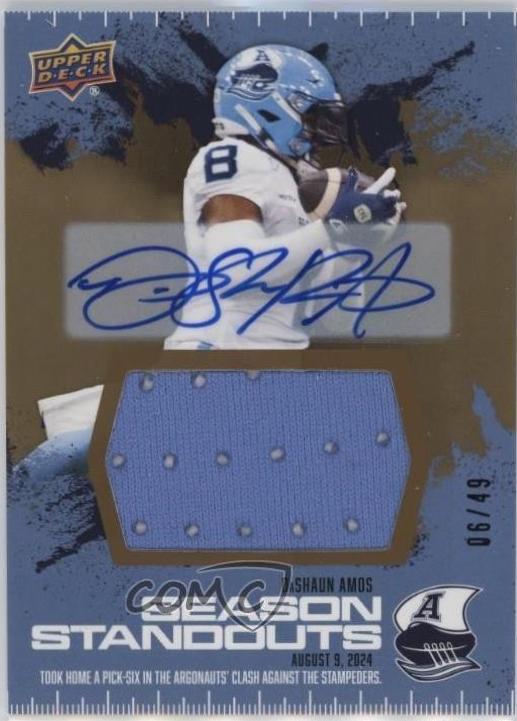 DaShaun Amos [Season Standouts Jersey Autograph] #97