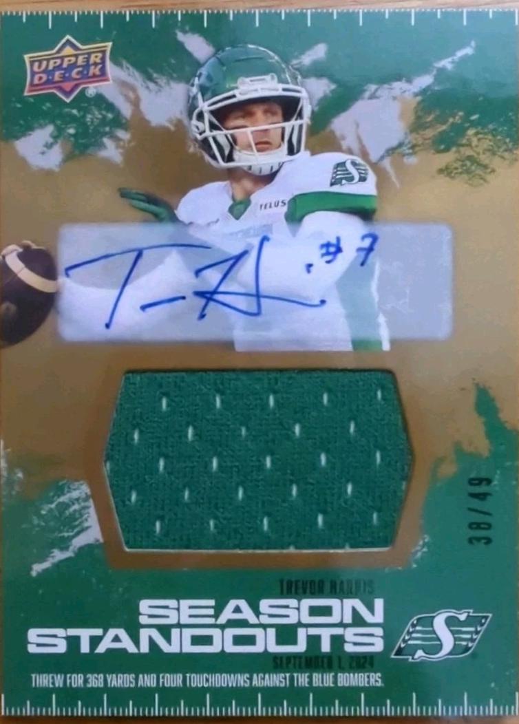 Trevor Harris [Season Standouts Jersey Autograph] #96