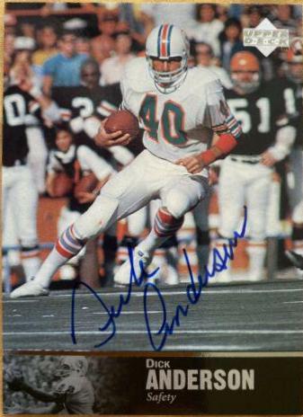 Dick Anderson [Autograph] #AL-75