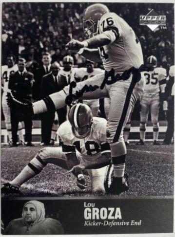 Lou Groza [Autograph] #AL-37