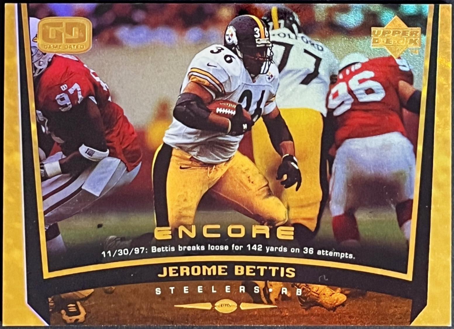Jerome Bettis [Gold F, X] #117