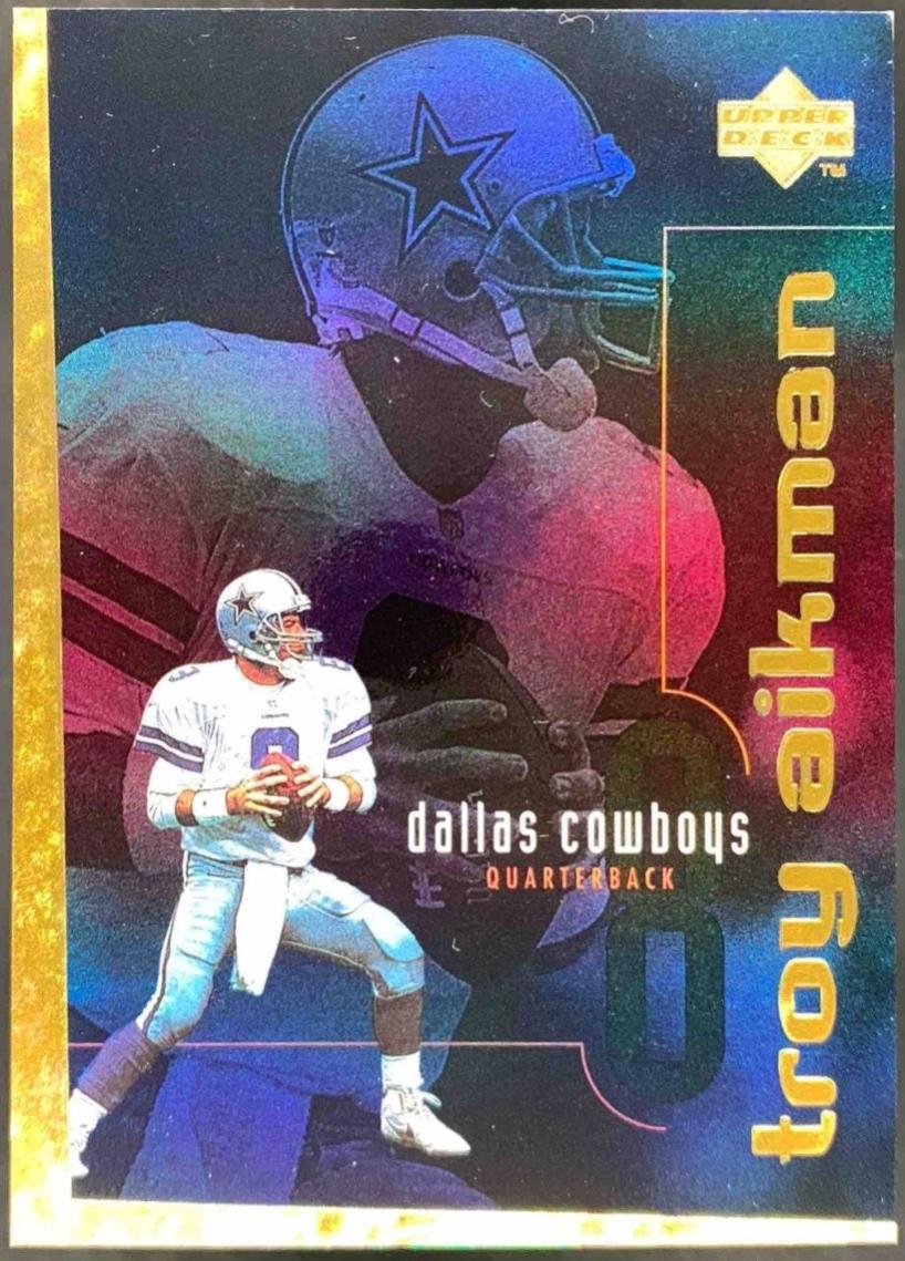 Troy Aikman [Gold F, X] #148