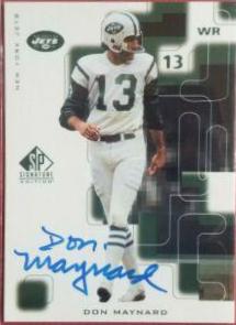 Don Maynard [Autograph] #NY