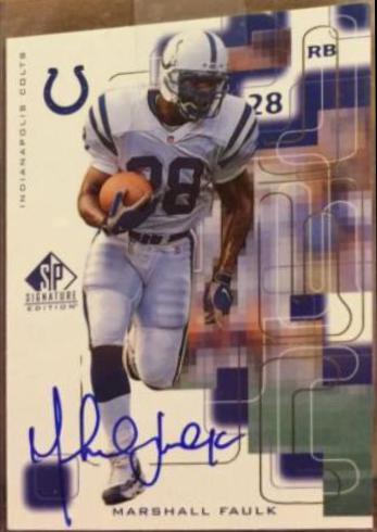 Marshall Faulk [Autograph Gold] #MF