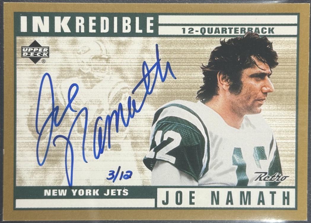 Joe Namath [Gold] #JN