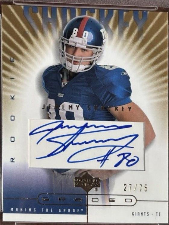 Jeremy Shockey [Making the Grade RC Lev.3] #192