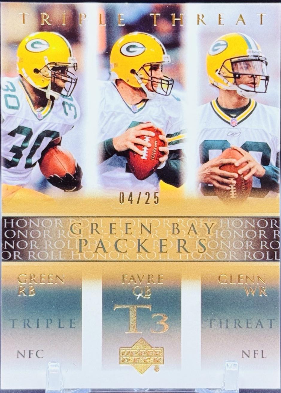 Brett Favre, Terry Glenn, Ahman Green [Gold] #71
