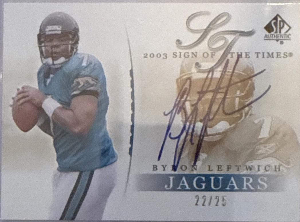 Byron Leftwich [Gold] #SOT-BL