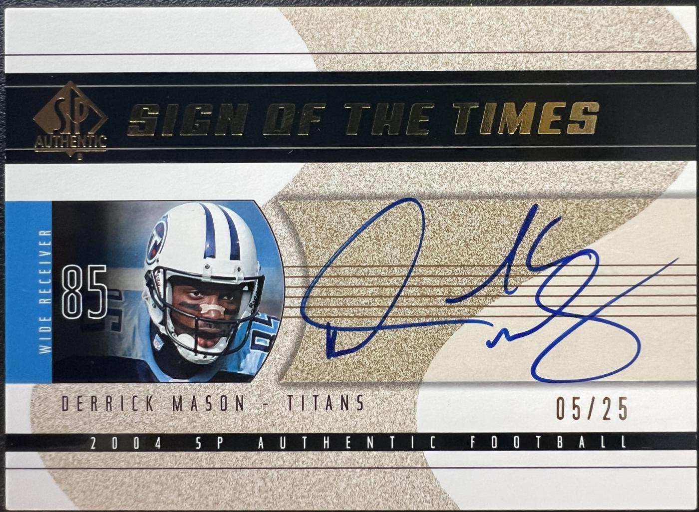 Derrick Mason [Gold] #SOT-MA
