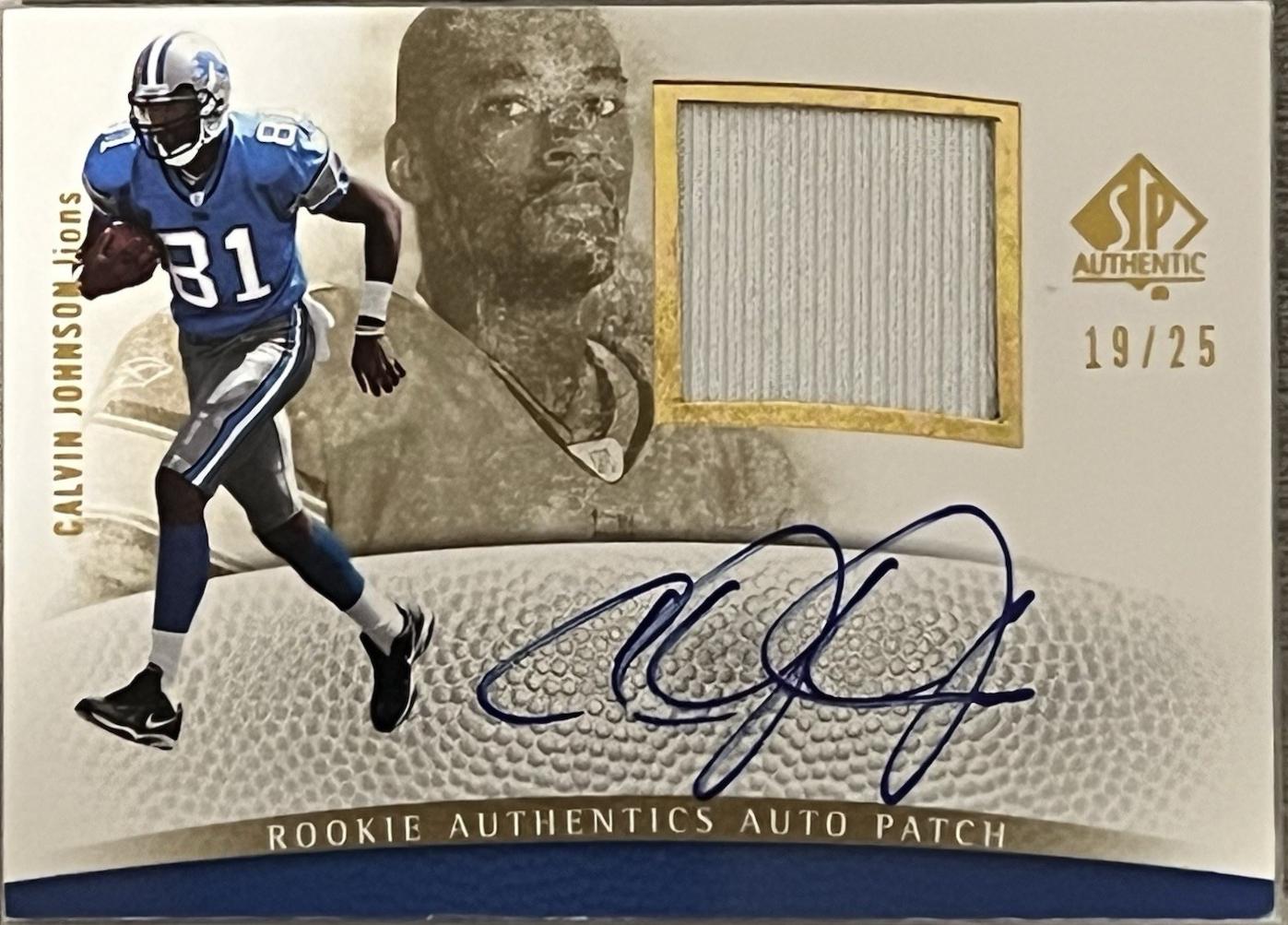 Calvin Johnson [Signed Patch Gold] #291