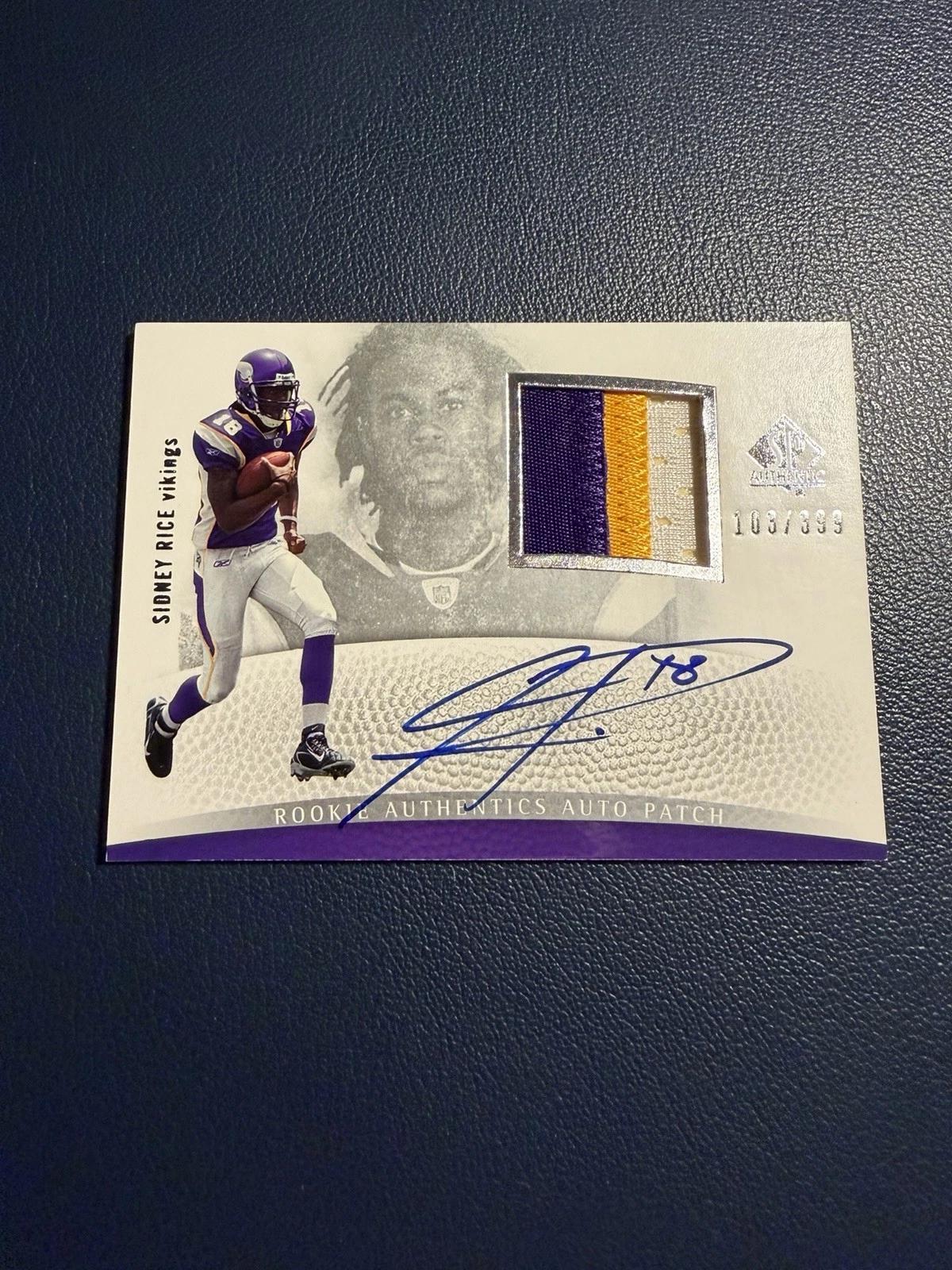 Sidney Rice [Signed Patch] #295