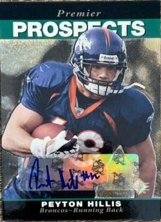 Peyton Hillis [1995 SP Rookie Design Autograph] #275