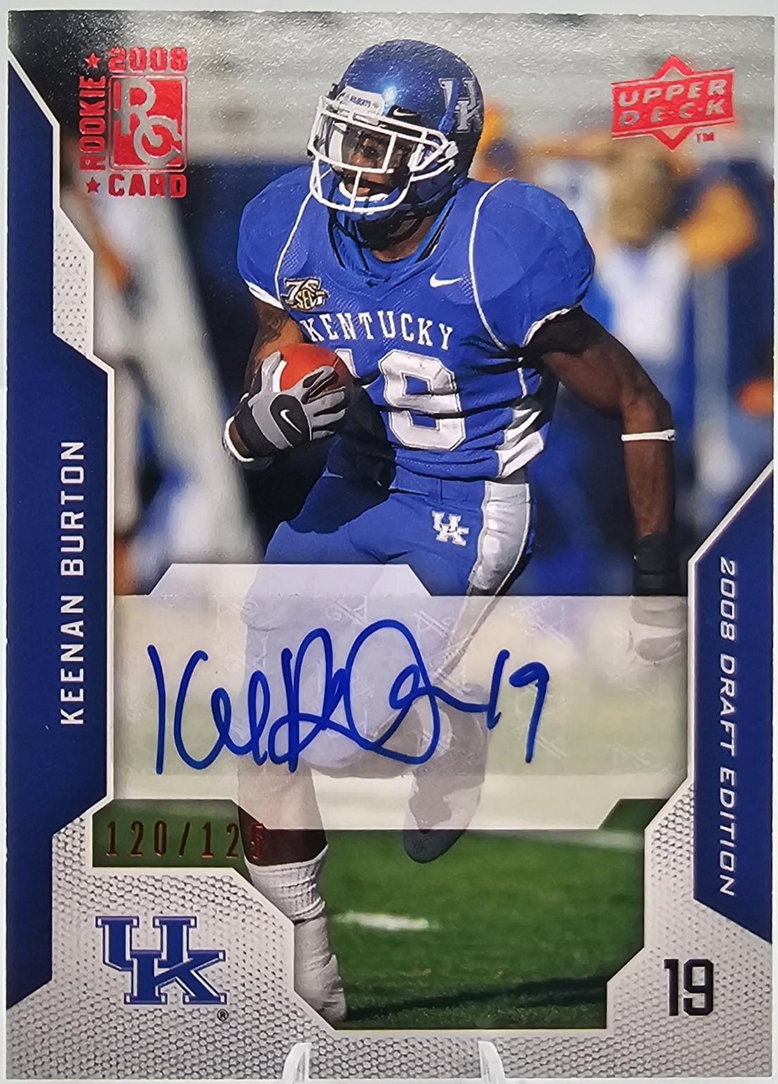 Keenan Burton [Autograph Blue] #58