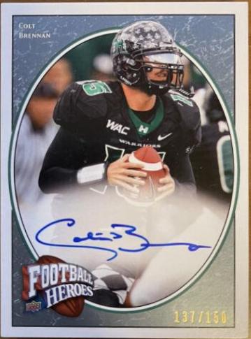 Colt Brennan [Autograph Blue] #124