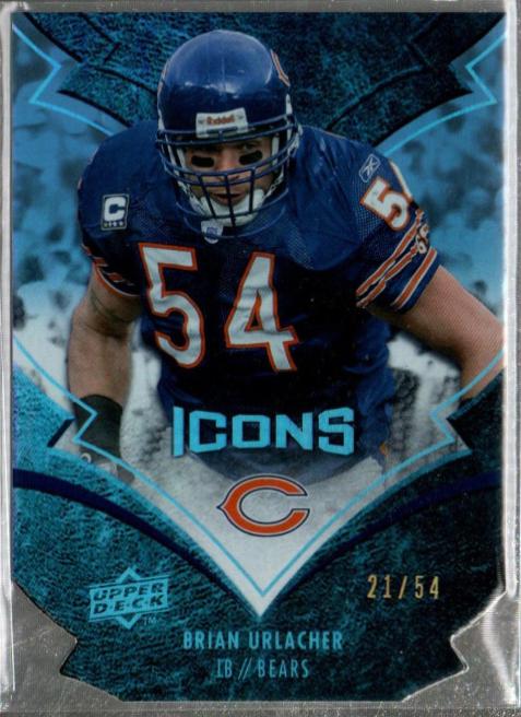Brian Urlacher [Blue Die Cut] #16