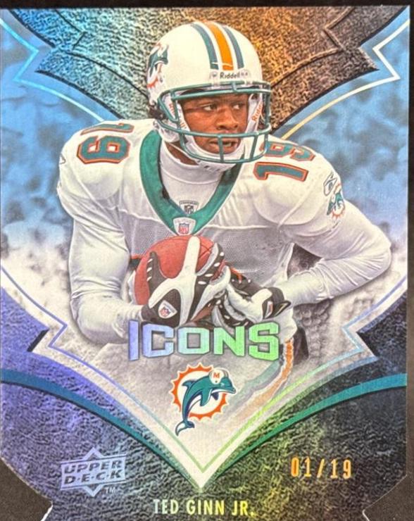 Ted Ginn Jr. [Blue Die Cut] #53