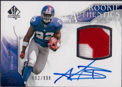 Andre Brown [Autograph Patch] #371