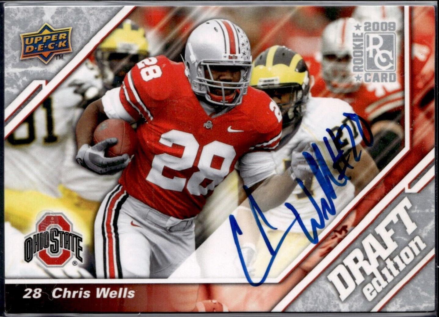Chris Wells [Autograph Blue] #4