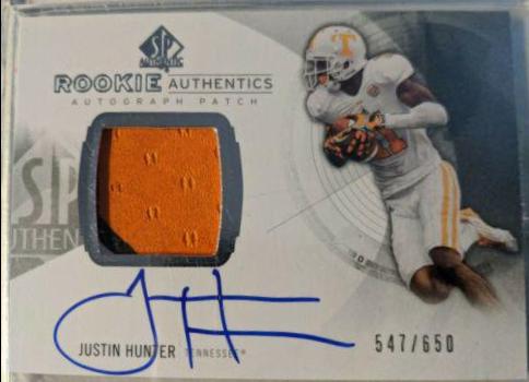 Justin Hunter [Autograph Patch] #163