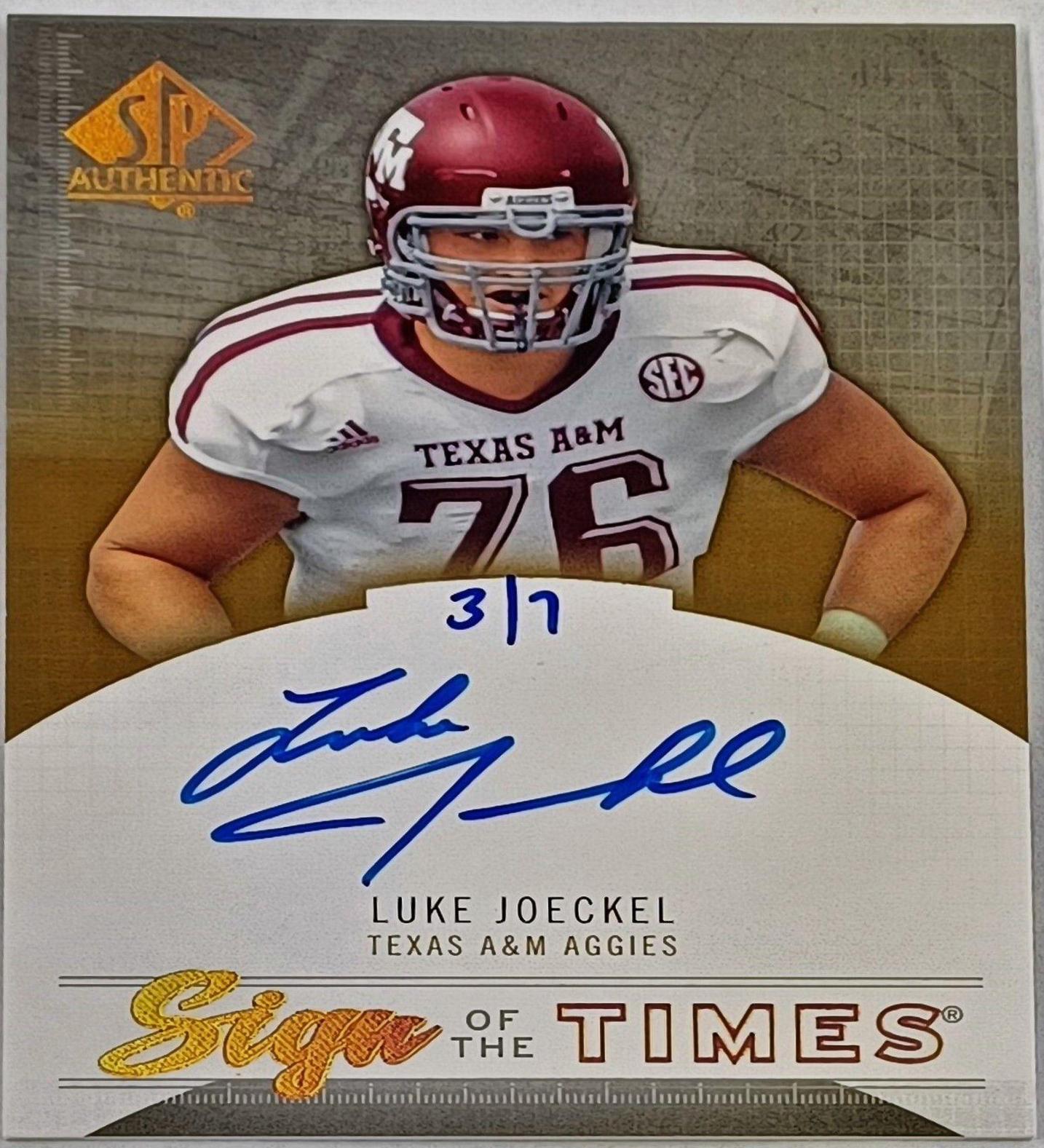 Luke Joeckel [Autograph Gold Spectrum] #104