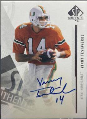 Vinny Testaverde [Autograph] #137
