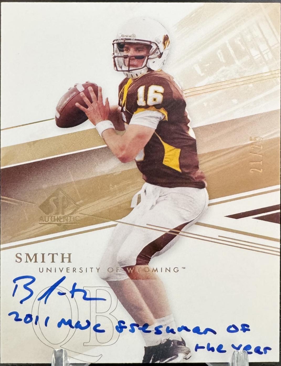 Brett Smith [Inscribed Autograph] #30