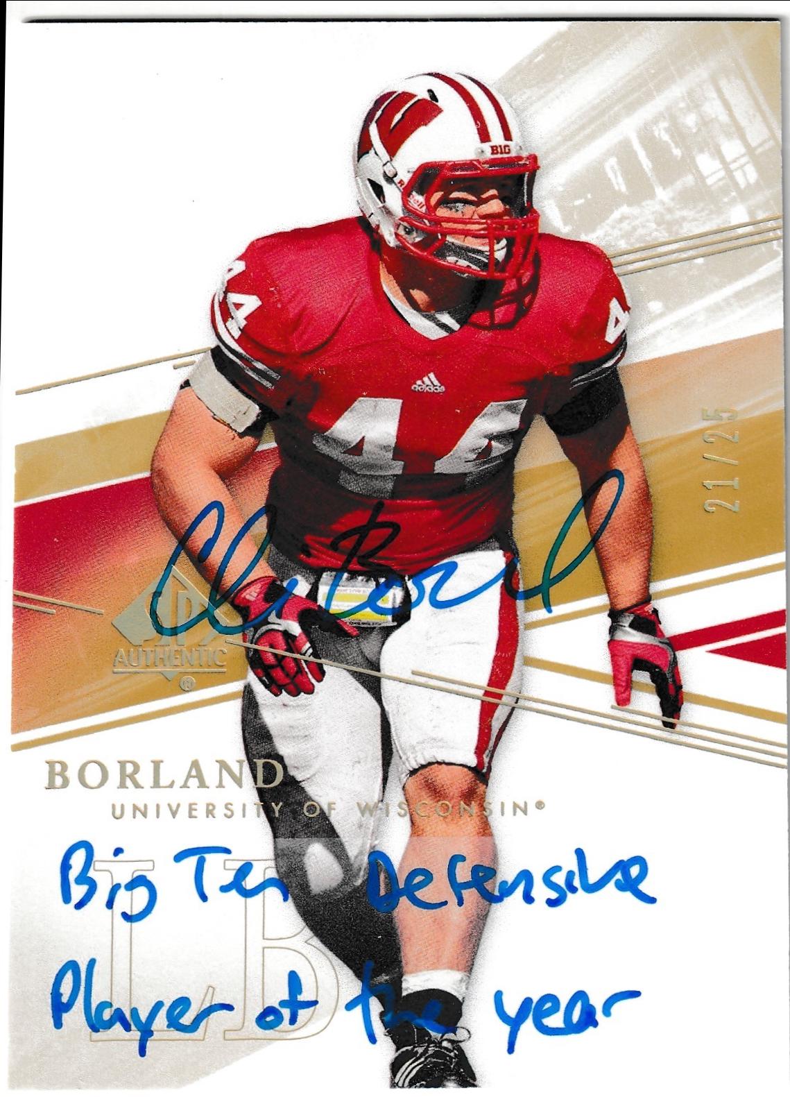 Chris Borland [Inscribed Autograph] #47