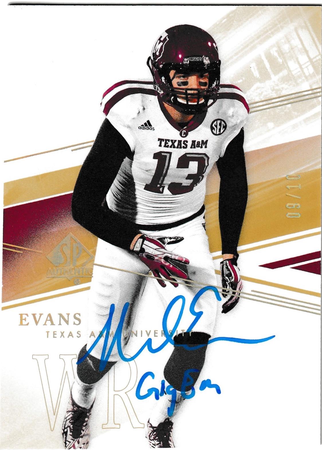 Mike Evans [Inscribed Autograph] #49