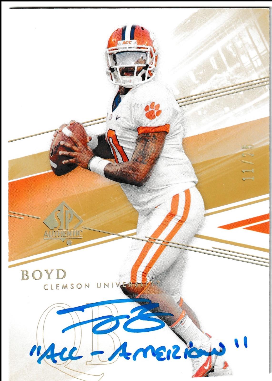 Tajh Boyd [Inscribed Autograph] #60