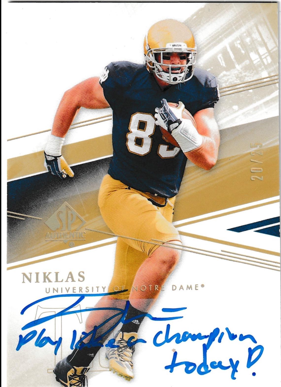 Troy Niklas [Inscribed Autograph] #62