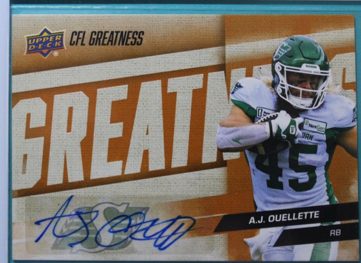 AJ Ouellette [CFL Greatness Autograph] #98