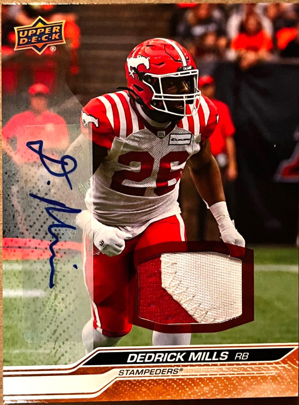 Dedrick Mills [Game Patch Autograph] #76