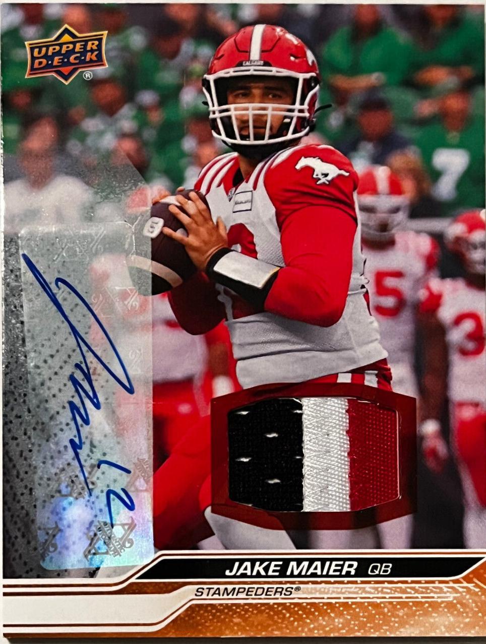 Jake Maier [Game Patch Autograph] #3