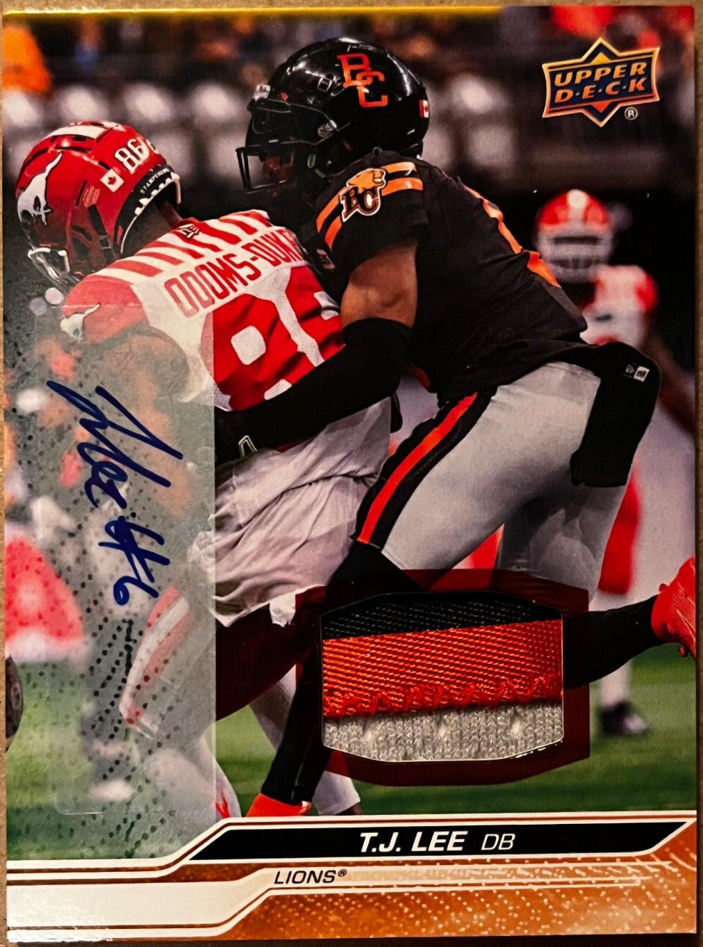 T.J. Lee [Game Patch Autograph] #60