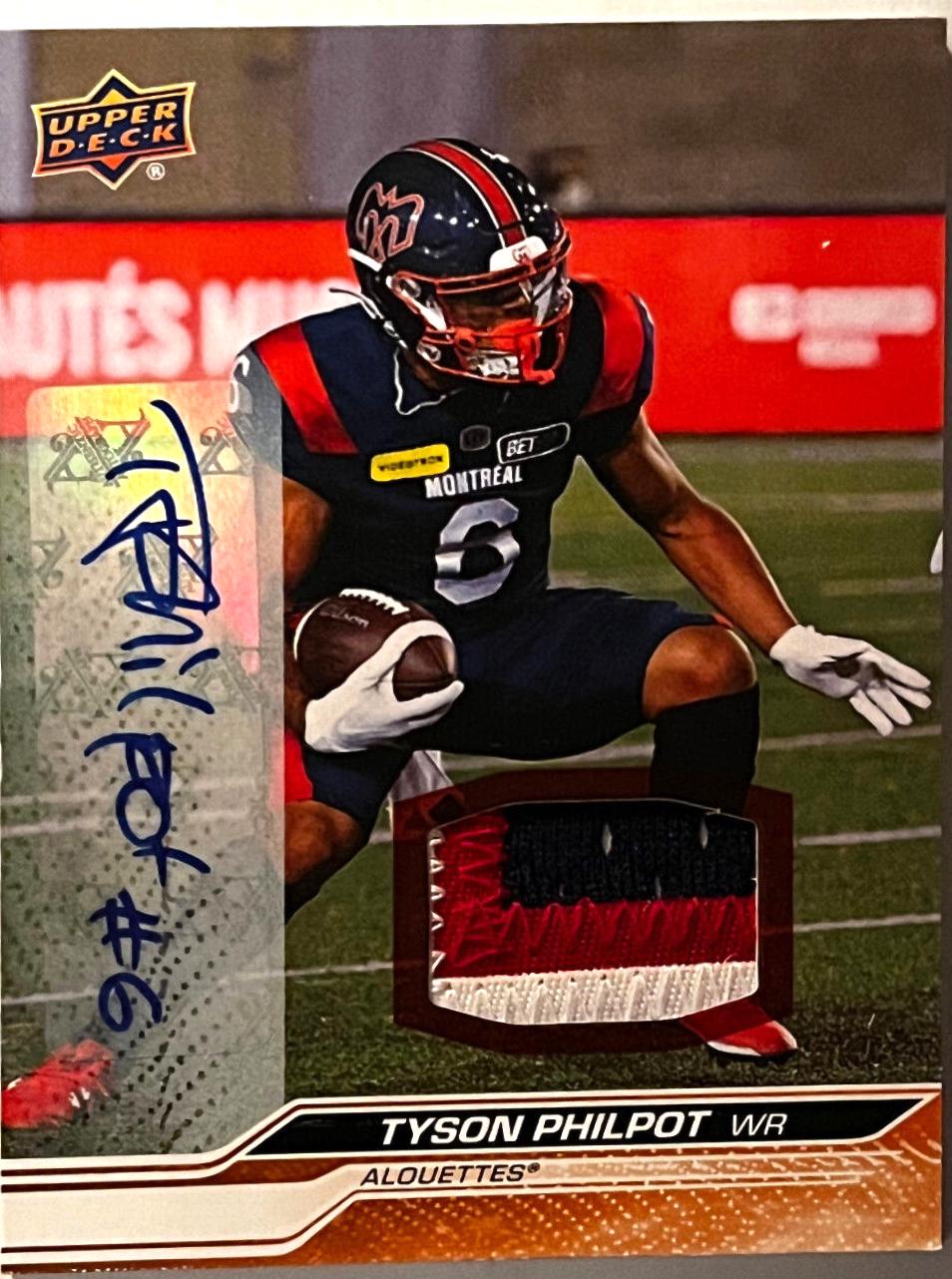 Tyson Philpot [Game Patch Autograph] #63