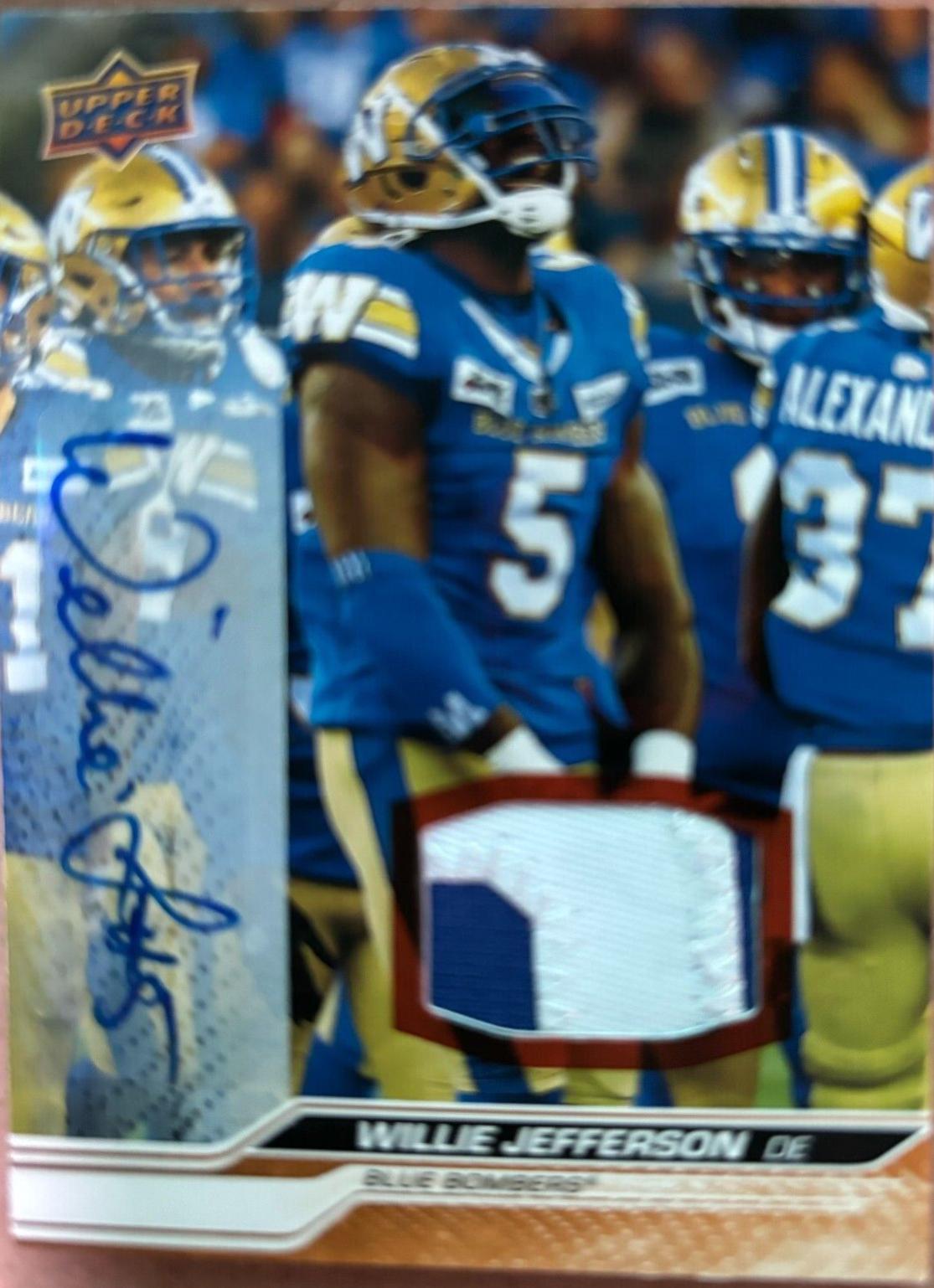 Willie Jefferson [Game Patch Autograph] #69