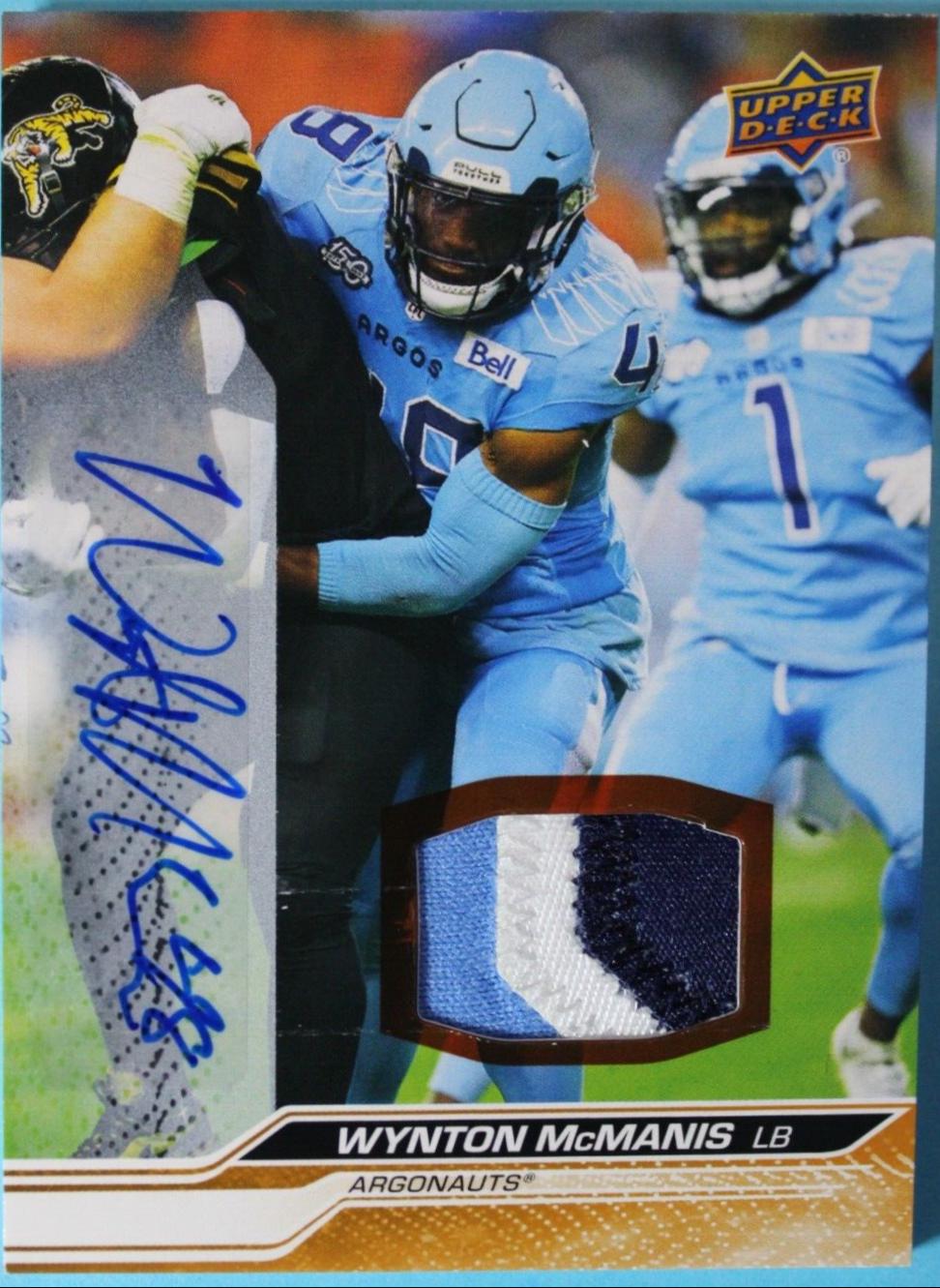 Wynton McManis [Game Patch Autograph] #78