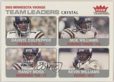 Daunte Culpepper, Moe Williams, Randy Moss, Kevin Williams [Crystal] #21