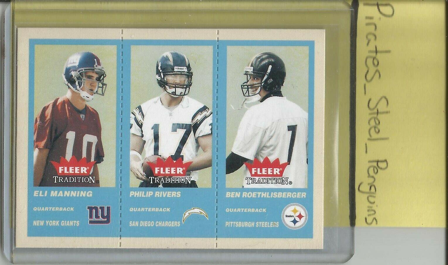 Eli Manning, Philip Rivers, Ben Roethlisberger [Blue] #351
