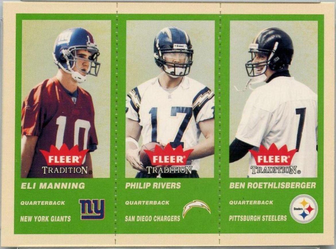 Eli Manning, Philip Rivers, Ben Roethlisberger [Green] #351