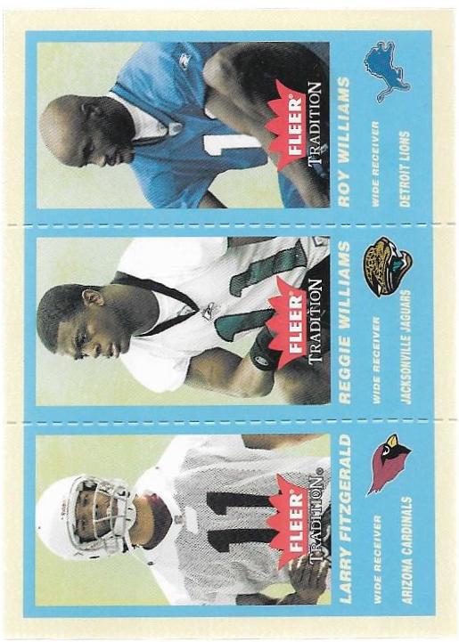 Larry Fitzgerald, Reggie Williams, Roy Williams [Blue] #352