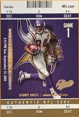 Randy Moss [Club Box Gold] #8