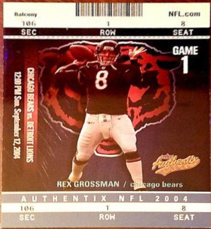 Rex Grossman [Balcony Blue] #46