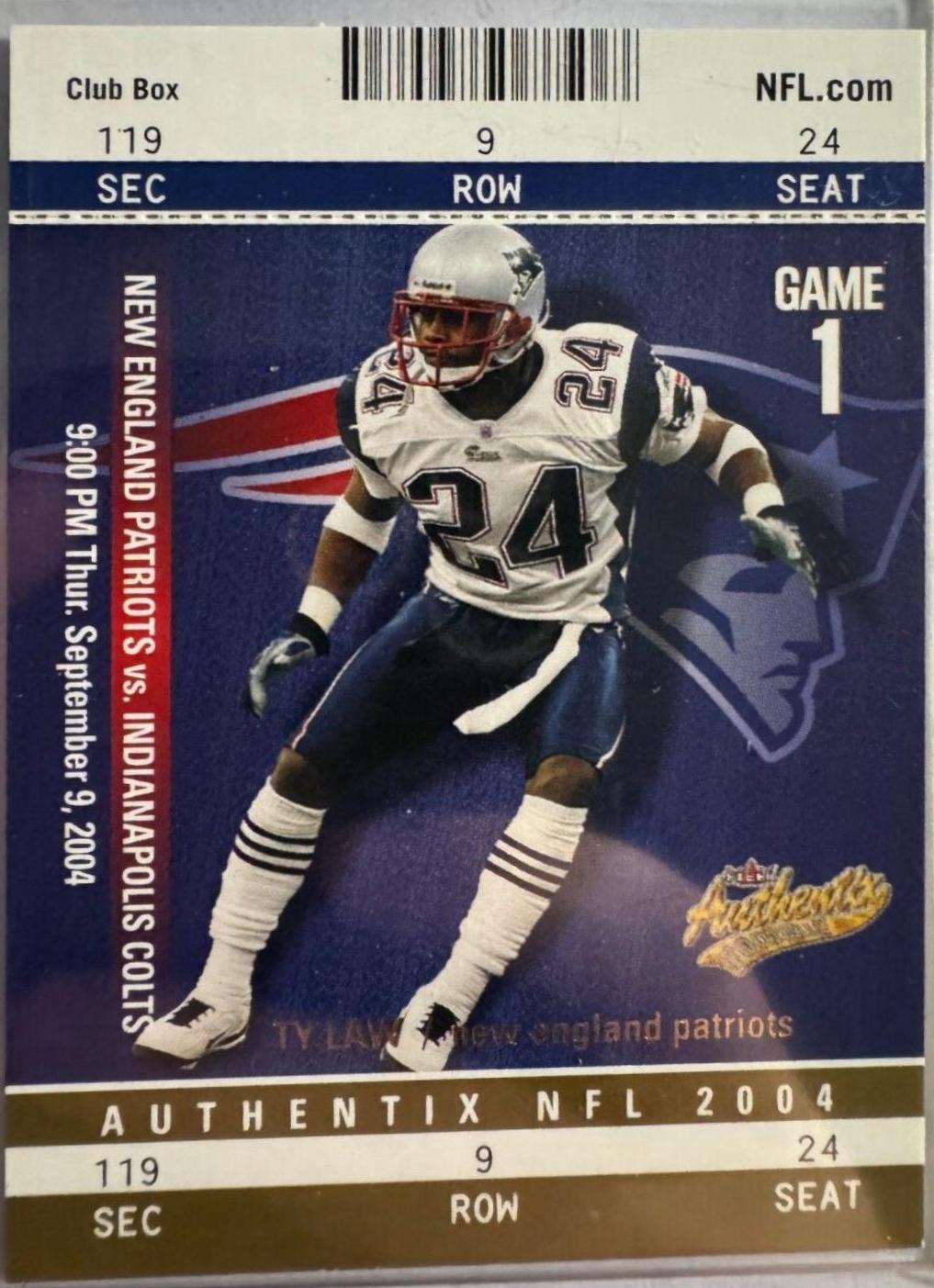 Ty Law [Club Box Gold] #100