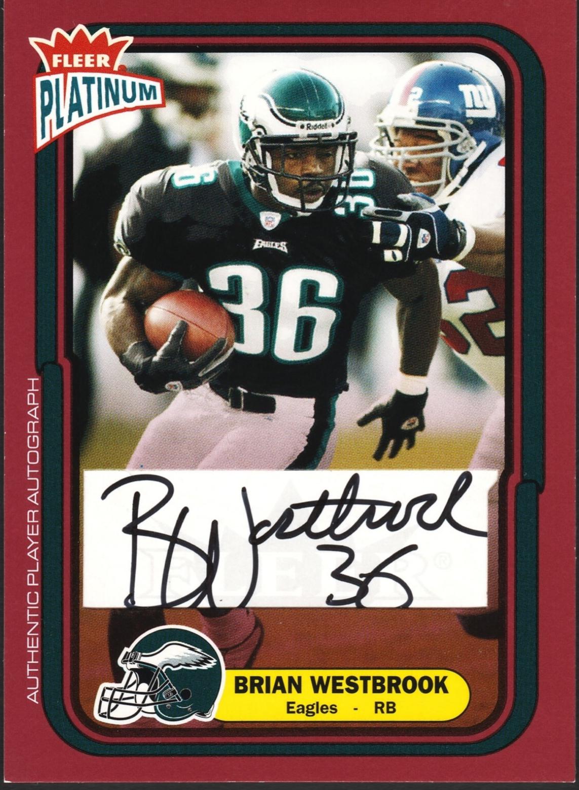 Brian Westbrook [Red Autograph] #14