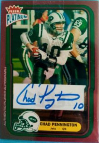 Chad Pennington [Red Autograph] #19