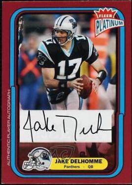 Jake Delhomme [Red Autograph] #51