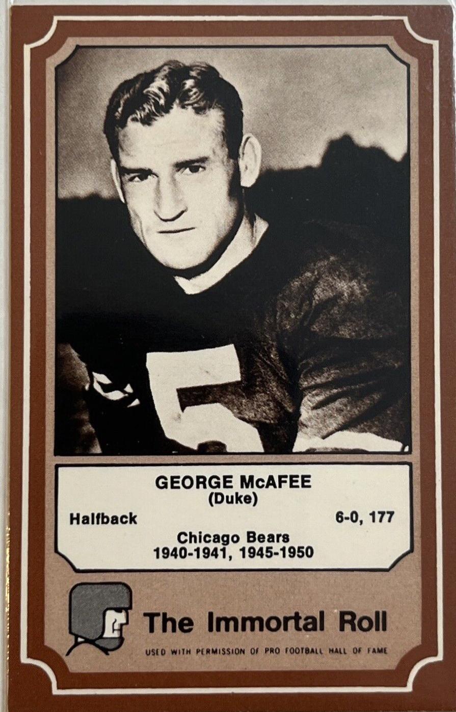 George McAfee #9