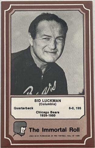 Sid Luckman #33