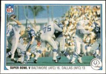 Super Bowl V [Baltimore 16, Dallas 13] #61